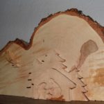 Krippe aus Birkenholz